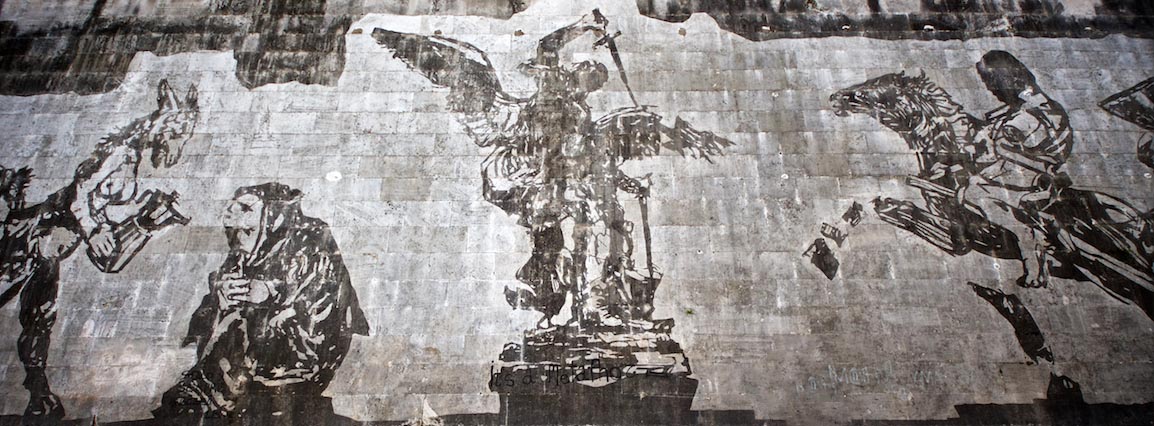 William Kentridge Fiume Tevere Triumphs And Laments Street Art Tour Roma ROVESCIO